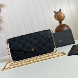 😻Louis Vuitton🍈 FÉLICIE POCHETTE Monogram Empreinte Leather